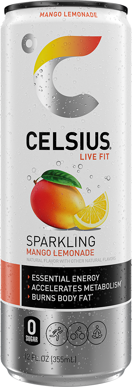 Sparkling Mango Lemonade Can Label