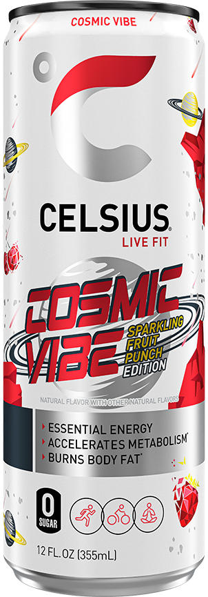 Sparkling Cosmic Vibe Can Label