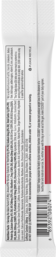 Cranberry Lemon – Product's Back Label