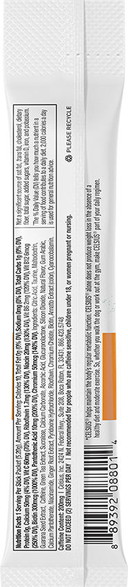 Orange – Product's Back Label